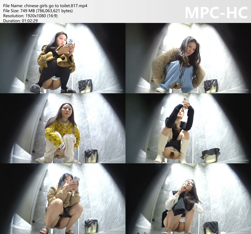 chinese girls go to toilet.817